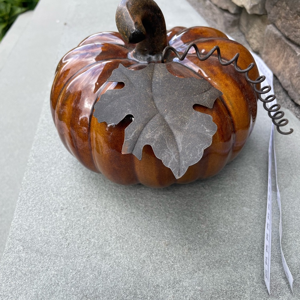 Ceramic Pumpkin Decor - Picture 3 of 4